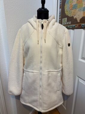 cream white 1 madison expedition hooded fur coat